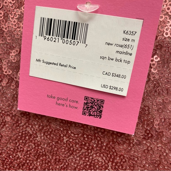 Kate Spade Sequin Bow Back Top T6 - Picture 9 of 13